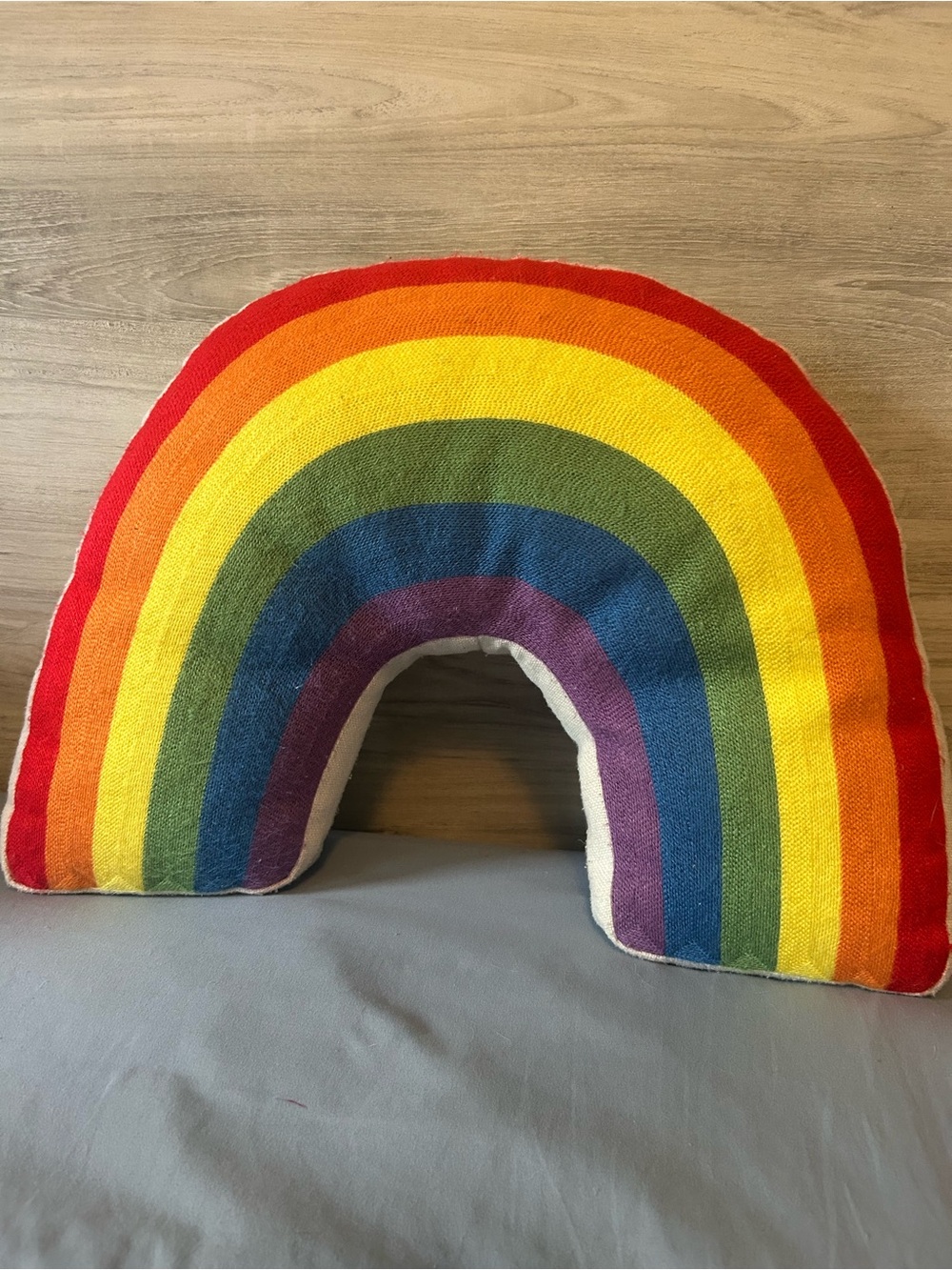 Rainbow Arch Decorative Pillow - Multicolor Stripe